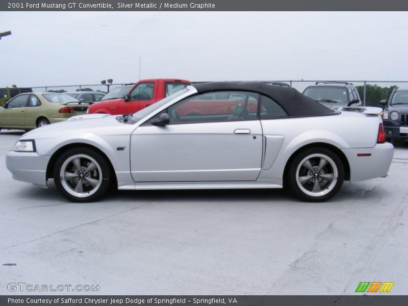 Silver Metallic / Medium Graphite 2001 Ford Mustang GT Convertible