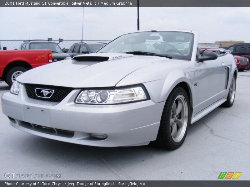 Silver Metallic / Medium Graphite 2001 Ford Mustang GT Convertible