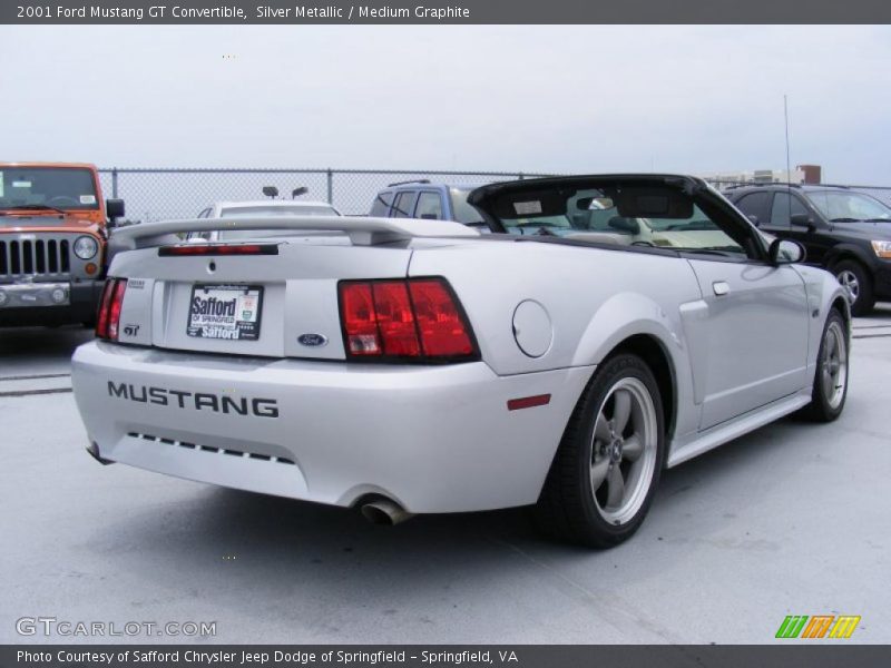 Silver Metallic / Medium Graphite 2001 Ford Mustang GT Convertible