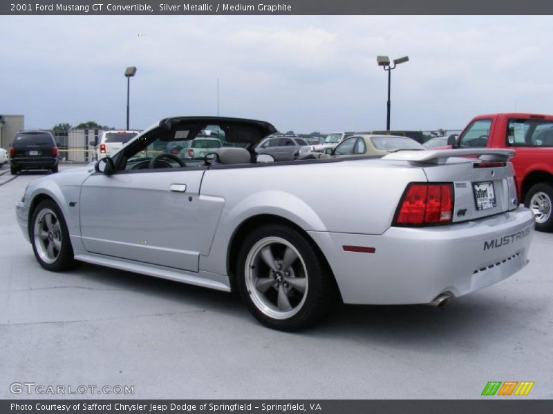 Silver Metallic / Medium Graphite 2001 Ford Mustang GT Convertible