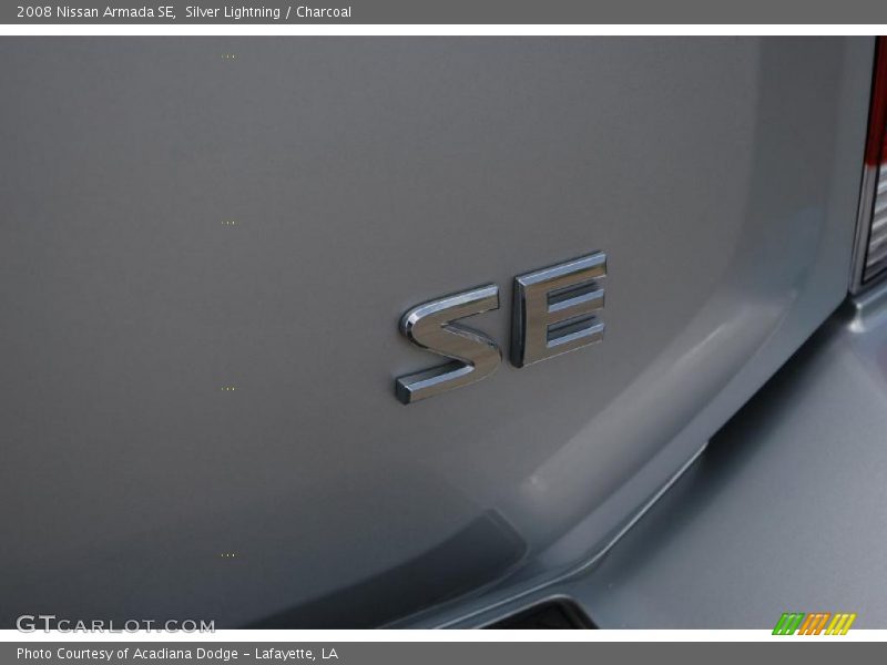 Silver Lightning / Charcoal 2008 Nissan Armada SE