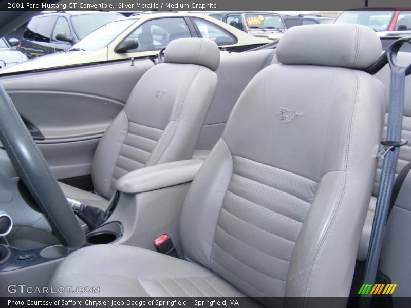 Silver Metallic / Medium Graphite 2001 Ford Mustang GT Convertible