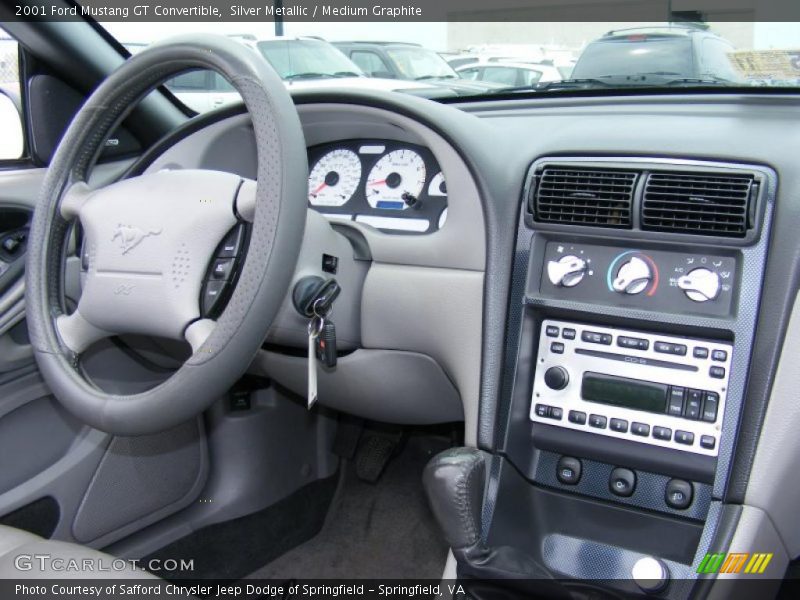 Silver Metallic / Medium Graphite 2001 Ford Mustang GT Convertible