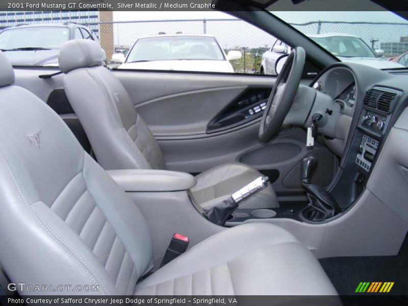 Silver Metallic / Medium Graphite 2001 Ford Mustang GT Convertible