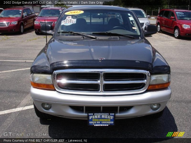 Graphite Metallic / Dark Slate Gray 2002 Dodge Dakota SXT Club Cab