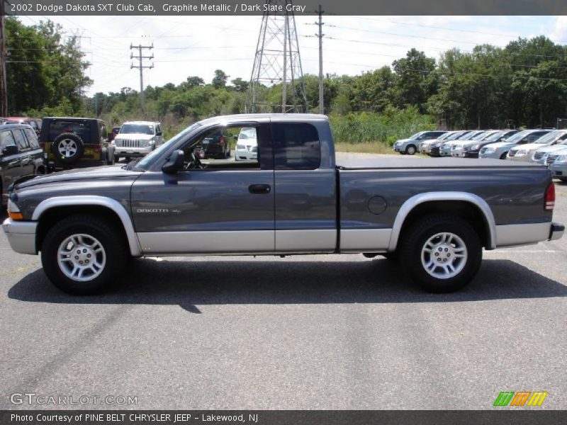 Graphite Metallic / Dark Slate Gray 2002 Dodge Dakota SXT Club Cab