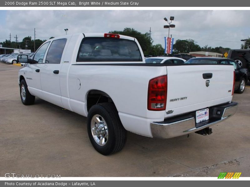 Bright White / Medium Slate Gray 2006 Dodge Ram 2500 SLT Mega Cab