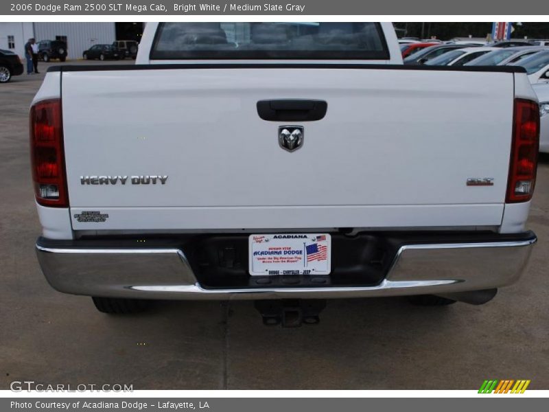 Bright White / Medium Slate Gray 2006 Dodge Ram 2500 SLT Mega Cab