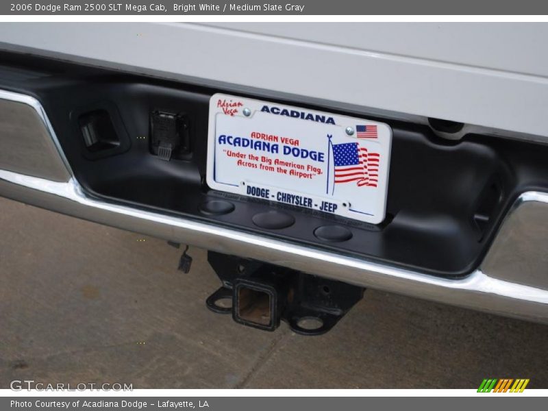 Bright White / Medium Slate Gray 2006 Dodge Ram 2500 SLT Mega Cab