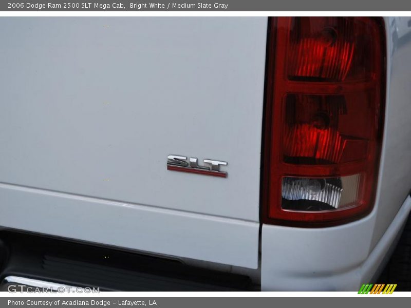 Bright White / Medium Slate Gray 2006 Dodge Ram 2500 SLT Mega Cab