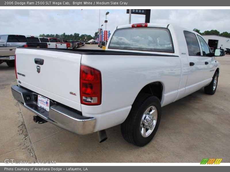 Bright White / Medium Slate Gray 2006 Dodge Ram 2500 SLT Mega Cab