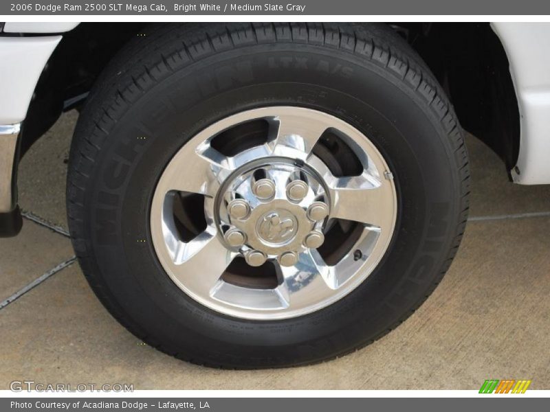 Bright White / Medium Slate Gray 2006 Dodge Ram 2500 SLT Mega Cab