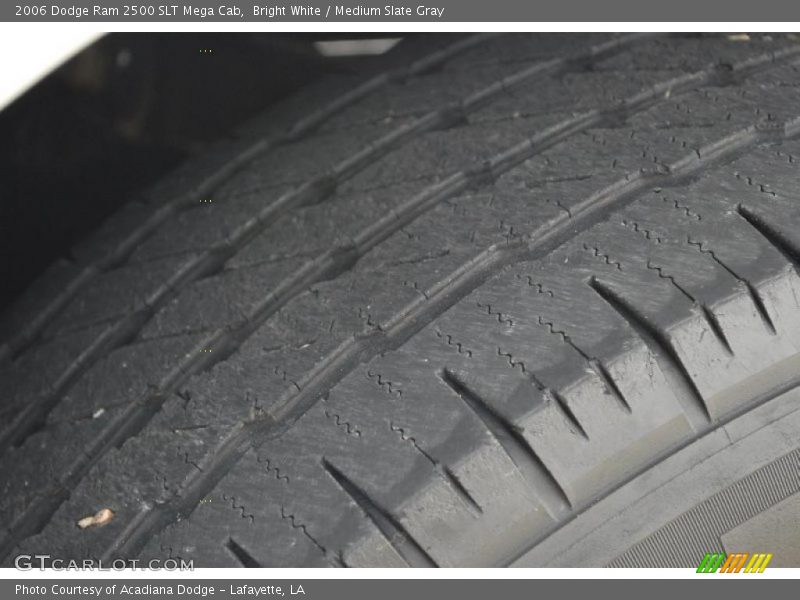 Bright White / Medium Slate Gray 2006 Dodge Ram 2500 SLT Mega Cab