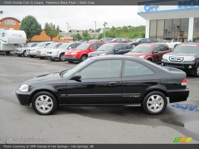 Flamenco Black Pearl / Dark Gray 2000 Honda Civic Si Coupe