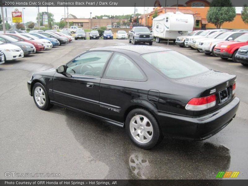 Flamenco Black Pearl / Dark Gray 2000 Honda Civic Si Coupe