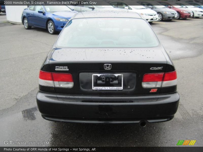Flamenco Black Pearl / Dark Gray 2000 Honda Civic Si Coupe