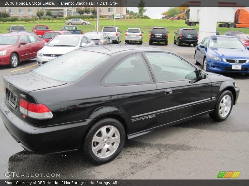 Flamenco Black Pearl / Dark Gray 2000 Honda Civic Si Coupe