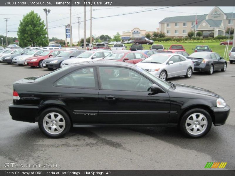 Flamenco Black Pearl / Dark Gray 2000 Honda Civic Si Coupe