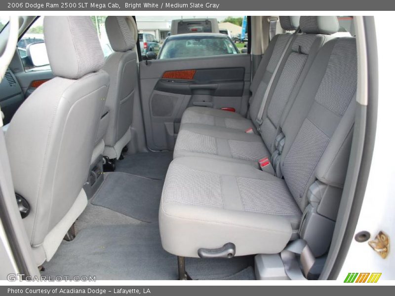 Bright White / Medium Slate Gray 2006 Dodge Ram 2500 SLT Mega Cab