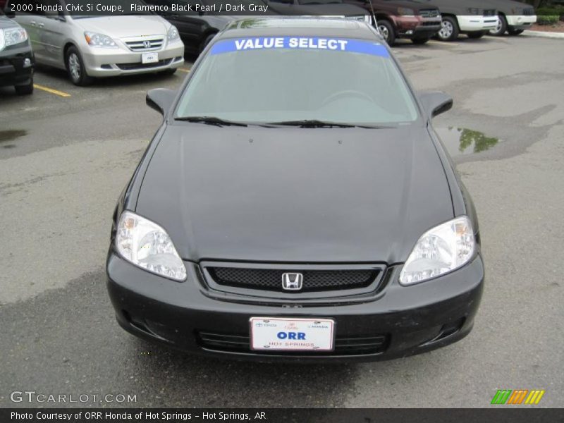 Flamenco Black Pearl / Dark Gray 2000 Honda Civic Si Coupe