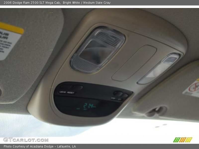 Bright White / Medium Slate Gray 2006 Dodge Ram 2500 SLT Mega Cab