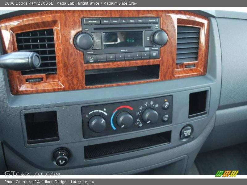 Bright White / Medium Slate Gray 2006 Dodge Ram 2500 SLT Mega Cab