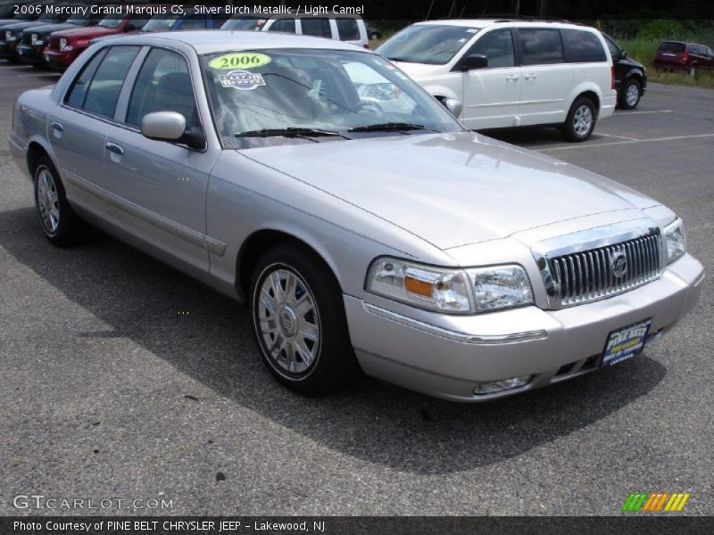 Silver Birch Metallic / Light Camel 2006 Mercury Grand Marquis GS