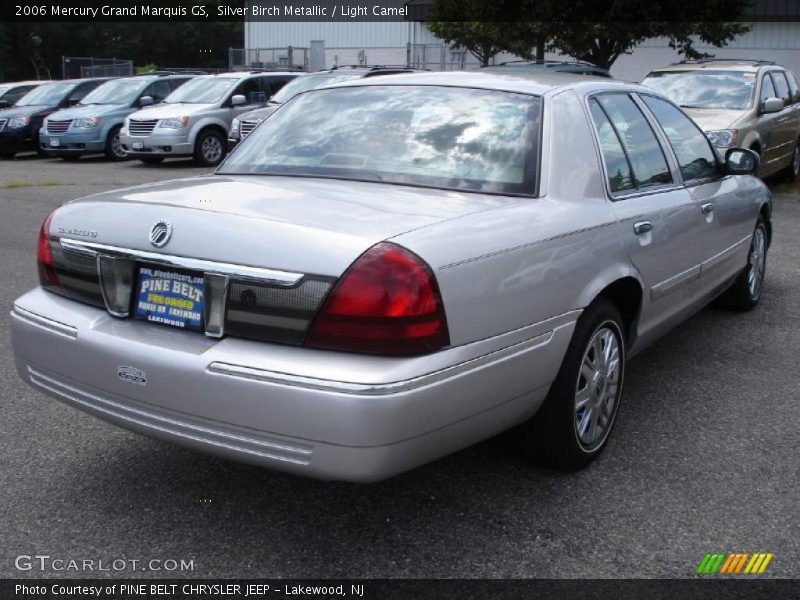Silver Birch Metallic / Light Camel 2006 Mercury Grand Marquis GS