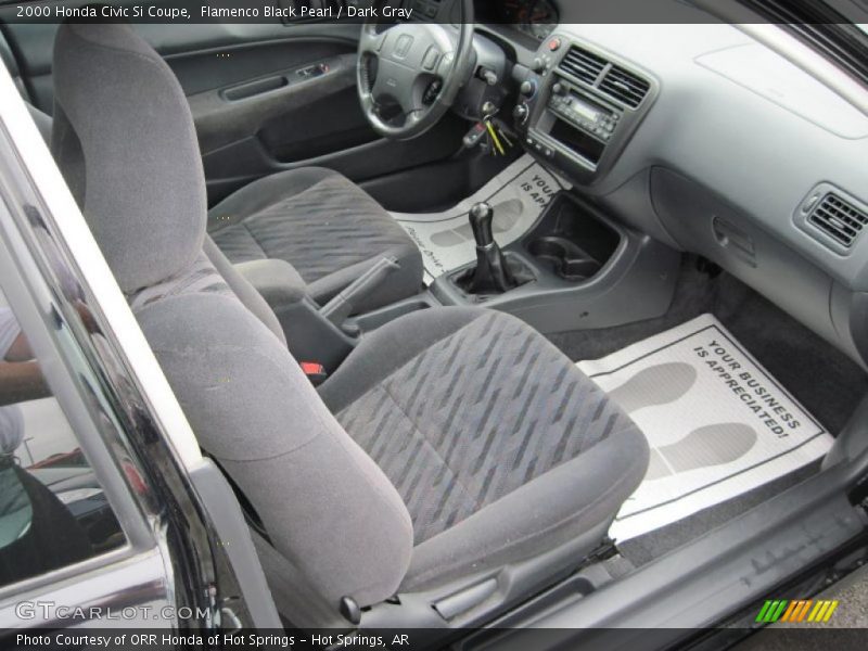 Flamenco Black Pearl / Dark Gray 2000 Honda Civic Si Coupe