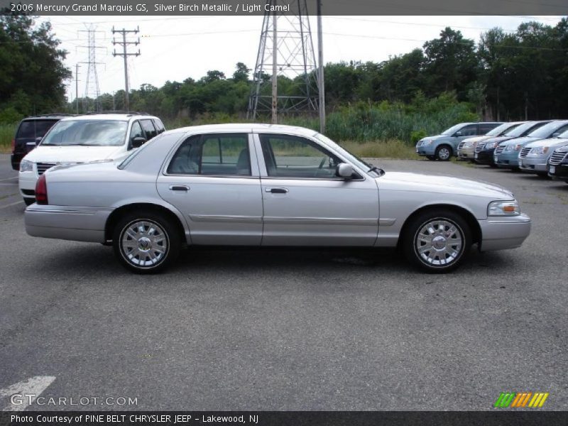 Silver Birch Metallic / Light Camel 2006 Mercury Grand Marquis GS