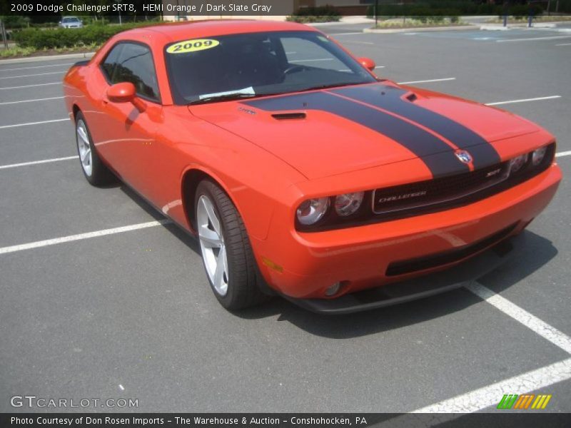 HEMI Orange / Dark Slate Gray 2009 Dodge Challenger SRT8