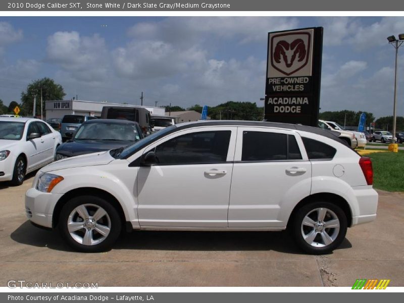 Stone White / Dark Slate Gray/Medium Graystone 2010 Dodge Caliber SXT