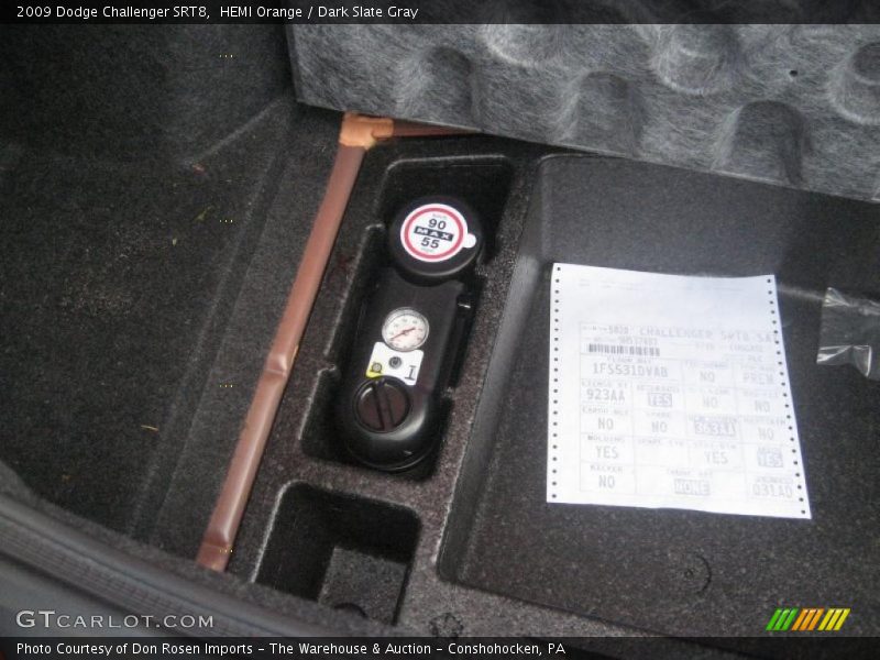 HEMI Orange / Dark Slate Gray 2009 Dodge Challenger SRT8