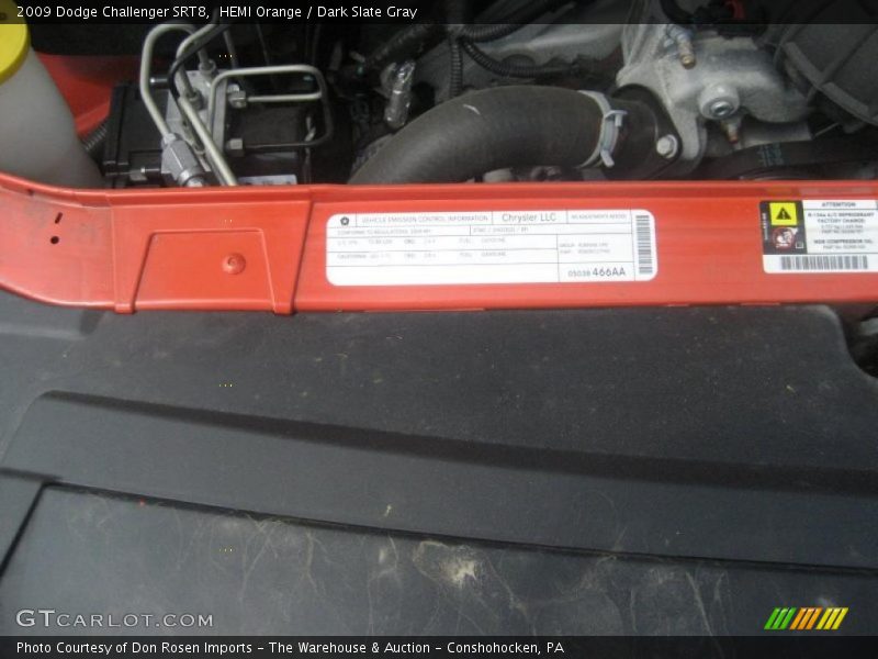 HEMI Orange / Dark Slate Gray 2009 Dodge Challenger SRT8