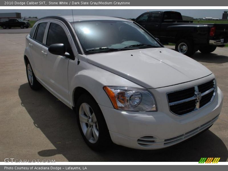 Stone White / Dark Slate Gray/Medium Graystone 2010 Dodge Caliber SXT
