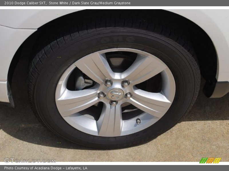Stone White / Dark Slate Gray/Medium Graystone 2010 Dodge Caliber SXT