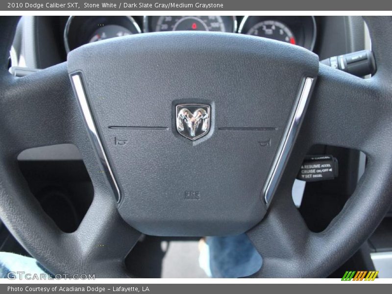 Stone White / Dark Slate Gray/Medium Graystone 2010 Dodge Caliber SXT
