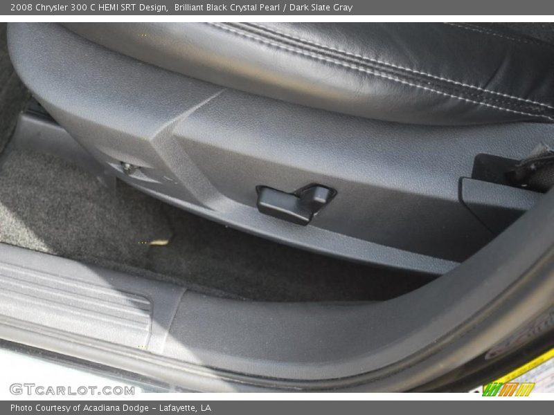 Brilliant Black Crystal Pearl / Dark Slate Gray 2008 Chrysler 300 C HEMI SRT Design
