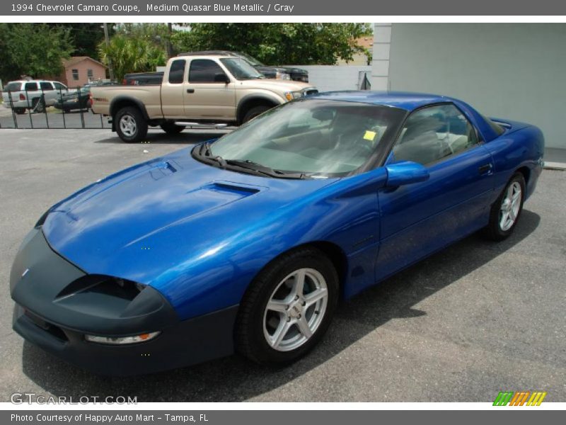 Medium Quasar Blue Metallic / Gray 1994 Chevrolet Camaro Coupe