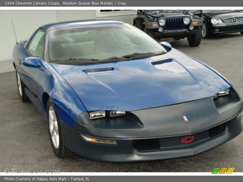 Medium Quasar Blue Metallic / Gray 1994 Chevrolet Camaro Coupe