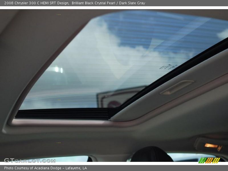 Brilliant Black Crystal Pearl / Dark Slate Gray 2008 Chrysler 300 C HEMI SRT Design