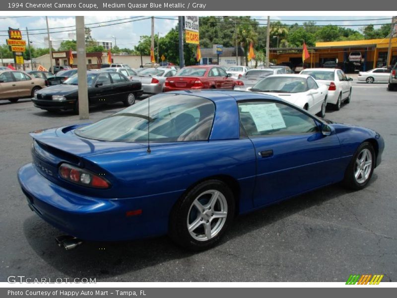 Medium Quasar Blue Metallic / Gray 1994 Chevrolet Camaro Coupe