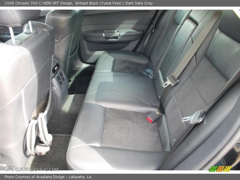 Brilliant Black Crystal Pearl / Dark Slate Gray 2008 Chrysler 300 C HEMI SRT Design