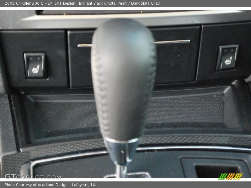 Brilliant Black Crystal Pearl / Dark Slate Gray 2008 Chrysler 300 C HEMI SRT Design