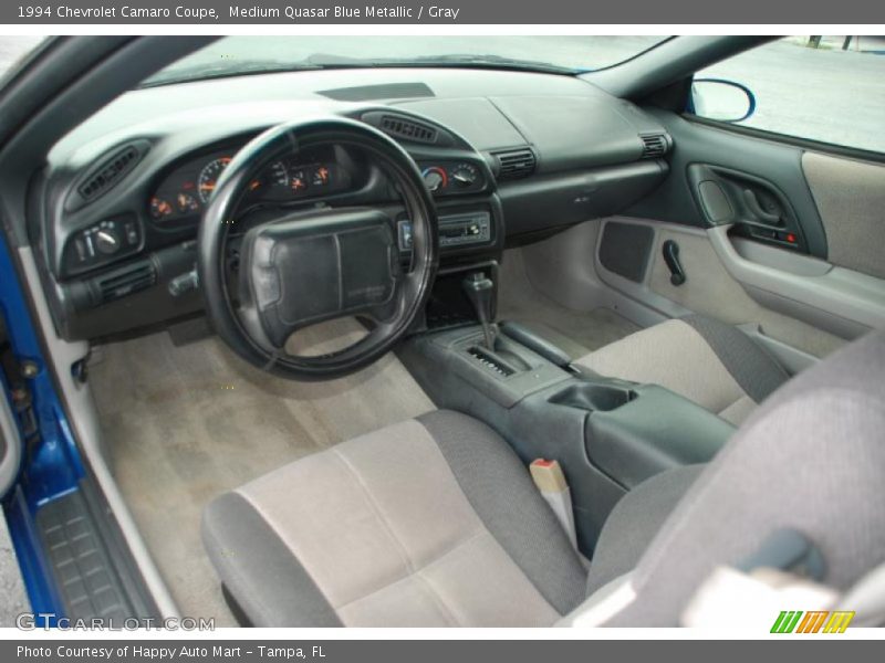 Medium Quasar Blue Metallic / Gray 1994 Chevrolet Camaro Coupe