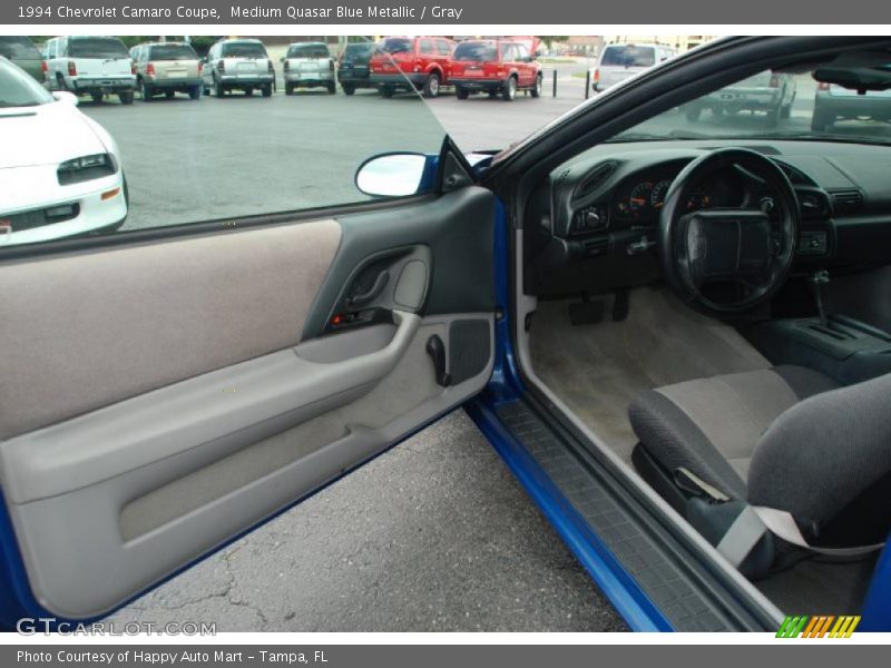 Medium Quasar Blue Metallic / Gray 1994 Chevrolet Camaro Coupe