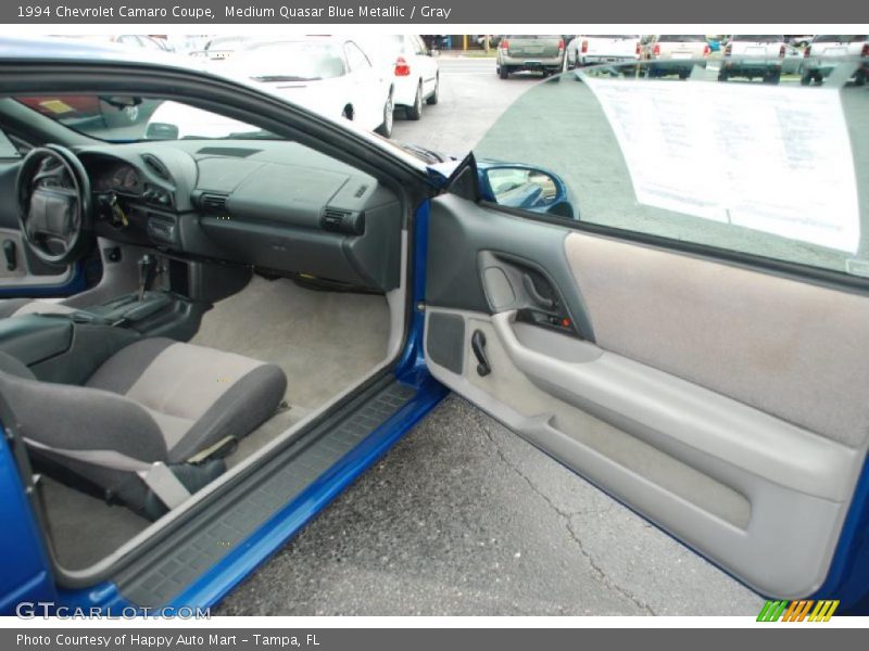 Medium Quasar Blue Metallic / Gray 1994 Chevrolet Camaro Coupe