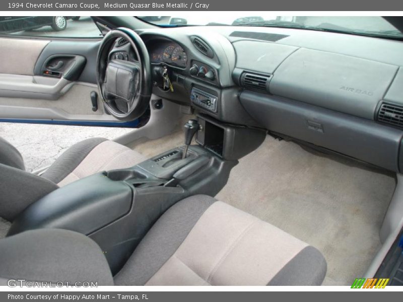 Medium Quasar Blue Metallic / Gray 1994 Chevrolet Camaro Coupe