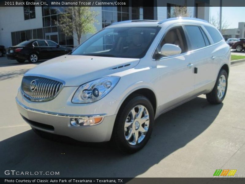 White Diamond Tricoat / Cashmere/Cocoa 2011 Buick Enclave CXL