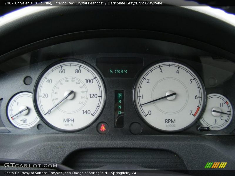 Inferno Red Crystal Pearlcoat / Dark Slate Gray/Light Graystone 2007 Chrysler 300 Touring